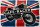 Blechschild Motorcycle Cafe Racer Motorrad UK Flagge 30x20cm