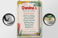 Blechschild Spruch Grandmas Babysitting services 20x30cm