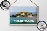 Blechschild Städte Burgh Island United Kingdom 30x20cm