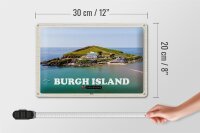 Blechschild Städte Burgh Island United Kingdom 30x20cm