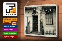 Blechschild Städte London The Sherlock Holmes Museum 30x20cm
