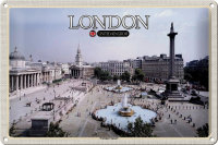 Blechschild Städte Trafalgar Square London UK 30x20cm
