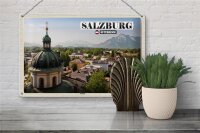 Blechschild Reise Salzburg Nonntal Österreich 30x20cm