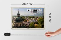 Blechschild Reise Salzburg Nonntal Österreich 30x20cm