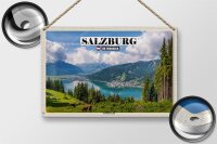 Blechschild Reise Österreich Salzburger Land Natur 30x20cm