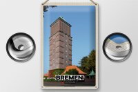 Blechschild Städte Bremen Deutschland Walle Stadt 30x20cm