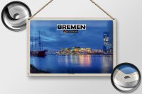 Blechschild Städte Bremen Deutschland Weserstadion 30x20cm
