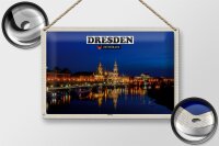 Blechschild Städte Dresden Deutschland Elbufer 30x20cm
