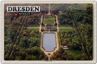 Blechschild Städte Dresden Deutschland Großer Garten 30x20cm