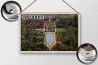 Blechschild Städte Dresden Deutschland Großer Garten 30x20cm