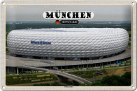 Blechschild Städte München Blick auf...