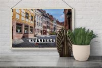 Blechschild Städte Nürnberg Weißgerbergasse 30x20cm