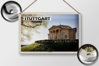 Blechschild Städte Stuttgart Grabkapelle Architektur 30x20cm