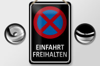 Blechschild Hinweis 12x18cm Einfahrt freihalten