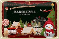 Blechschild Weihnachten Grüße aus RADOLFZELL AM BODENSEE 30x20cm