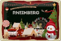 Blechschild Weihnachten Grüße RHEINBERG 30x20cm