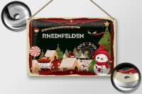 Blechschild Weihnachten Grüße RHEINFELDEN 30x20cm