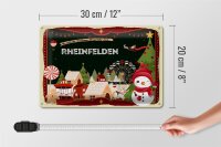 Blechschild Weihnachten Grüße RHEINFELDEN 30x20cm