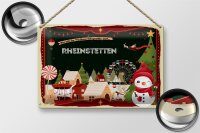 Blechschild Weihnachten Grüße RHEINSTETTEN 30x20cm