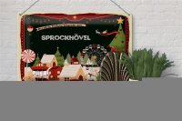 Blechschild Weihnachten Grüße SPROCKHÖVEL 30x20cm