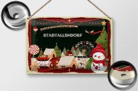 Blechschild Weihnachten Grüße aus STADTALLENDORF 30x20cm