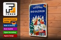 Blechschild Weihnachtsgrüße BAD SALZUFLEN 20x30cm