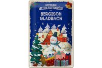 Blechschild Weihnachtsgrüße aus BERGISCH...