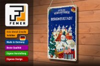 Blechschild Weihnachtsgrüße BERGNEUSTADT 20x30cm