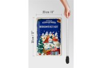 Blechschild Weihnachtsgrüße BERGNEUSTADT 20x30cm