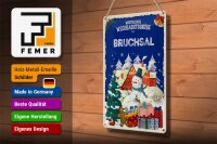 Blechschild Weihnachtsgrüße BRUCHSAL 20x30cm