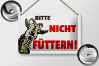 Blechschild Hinweis 12x18cm Tiere bitte nicht...
