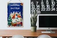Blechschild Weihnachtsgrüße aus DATTELN 20x30cm
