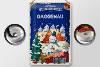 Blechschild Weihnachtsgrüße GAGGENAU 20x30cm