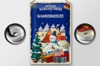 Blechschild Weihnachtsgrüße GANDERKESEE 20x30cm