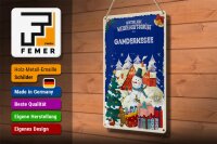 Blechschild Weihnachtsgrüße GANDERKESEE 20x30cm
