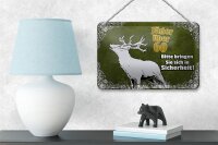 Blechschild Jäger 18x12cm über 60 bringen Sie sich in