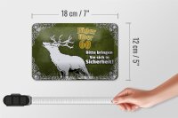 Blechschild Jäger 18x12cm über 60 bringen Sie sich in