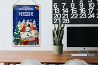 Blechschild Weihnachtsgrüße aus HEIDE 20x30cm