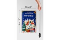 Blechschild Weihnachtsgrüße aus HOMBURG 20x30cm