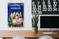 Blechschild Weihnachtsgrüße aus KIERSPE 20x30cm