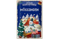 Blechschild Weihnachtsgrüße MÖSSINGEN 20x30cm