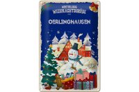 Blechschild Weihnachtsgrüße aus OERLINGHAUSEN 20x30cm