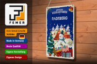Blechschild Weihnachtsgrüße RADEBERG 20x30cm