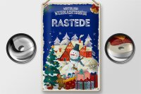 Blechschild Weihnachtsgrüße aus RASTEDE 20x30cm