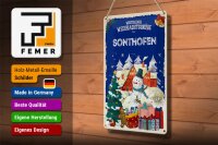 Blechschild Weihnachtsgrüße SONTHOFEN 20x30cm
