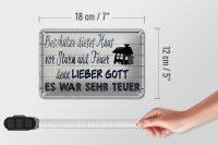Blechschild Spruch 18x12cm beschütze dieses Haus vor Sturm