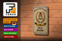 Blechschild Spruch 12x18cm Mitgliedsausweis alter Sack Club