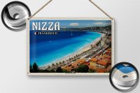 Blechschild Reise 30x20cm Nizza Frankreich Promenade des Anglais