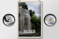 Blechschild Reise 20x30cm Nizza Frankreich Schloßberg