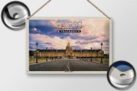 Blechschild Reise 30x20cm Paris Frankreich Hotel des Invalides